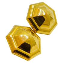 Load image into Gallery viewer, Vintage MONET gold clip on earrings
