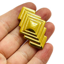 Load image into Gallery viewer, Vintage MONET signed gold tone designer brooch
