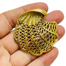 Load image into Gallery viewer, Vintage MONET signed gold tone designer brooch
