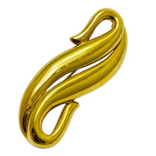 Load image into Gallery viewer, Vintage MONET signed gold tone designer brooch
