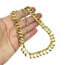 Load image into Gallery viewer, Vintage MONET signed gold tone designer necklace
