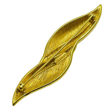 Load image into Gallery viewer, Vintage MONET signed gold tone enamel designer brooch

