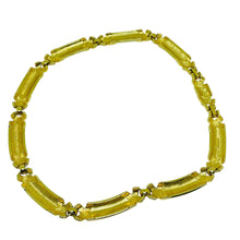 Load image into Gallery viewer, Vintage MONET signed gold tone enamel designer choker necklace
