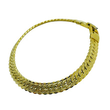 Load image into Gallery viewer, Vintage NAPER signed gold tone designer chain bracelet
