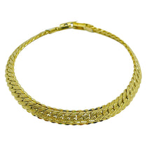 Load image into Gallery viewer, Vintage NAPER signed gold tone designer chain bracelet
