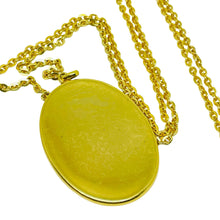 Load image into Gallery viewer, Vintage SPAIN damascene gold tone black pendant designer necklace
