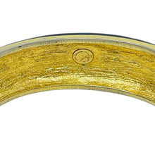 Load image into Gallery viewer, Vintage ST. JOHN signed gold tone enamel massive designer bracelet
