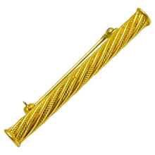 Load image into Gallery viewer, Vintage TRIFARI crown signed gold tone designer brooch
