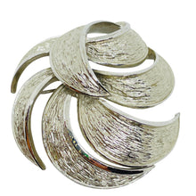 Load image into Gallery viewer, Vintage TRIFARI crown signed silver tone designer brooch
