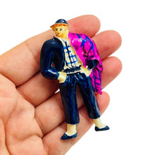 Load image into Gallery viewer, Vintage figural fashion plastic designer brooch
