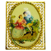 Load image into Gallery viewer, Vintage gold filled portrait brooch pendant
