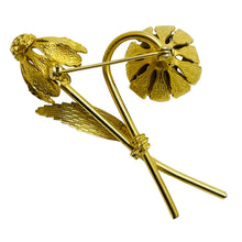 Load image into Gallery viewer, Vintage gold flower designer brooch
