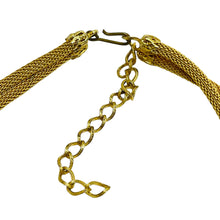 Load image into Gallery viewer, Vintage gold glass mesh choker designer necklace
