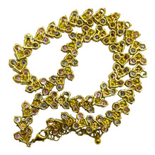 Load image into Gallery viewer, Vintage gold plated zirconia designer necklace
