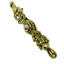 Load image into Gallery viewer, Vintage gold tone bar brooch
