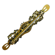 Load image into Gallery viewer, Vintage gold tone bar brooch
