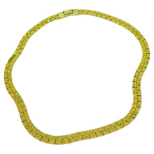 Load image into Gallery viewer, Vintage gold tone chain designer necklace
