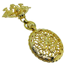 Load image into Gallery viewer, Vintage gold tone designer brooch
