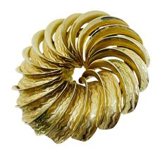Load image into Gallery viewer, Vintage gold tone designer brooch
