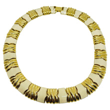 Load image into Gallery viewer, Vintage gold tone enamel designer necklace
