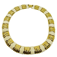 Load image into Gallery viewer, Vintage gold tone enamel designer necklace
