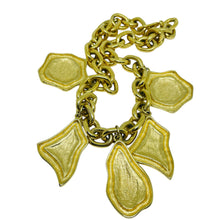 Load image into Gallery viewer, Vintage gold tone enamel massive chain designer necklace
