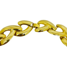 Load image into Gallery viewer, Vintage gold tone huge designer chain necklace
