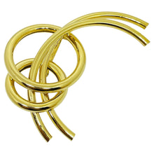 Load image into Gallery viewer, Vintage gold tone modernist designer brooch
