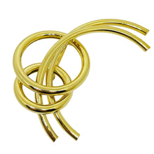 Load image into Gallery viewer, Vintage gold tone modernist designer brooch
