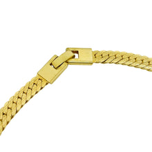 Load image into Gallery viewer, Vintage gold tone snake chain designer necklace
