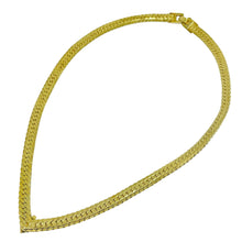 Load image into Gallery viewer, Vintage gold tone snake chain designer necklace
