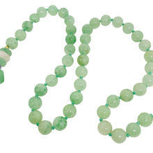 Load image into Gallery viewer, Vintage green jade pink quartz amethyst carved parrot bird beaded long necklace
