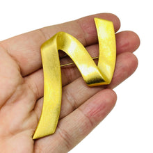 Load image into Gallery viewer, Vintage matte gold tone modernist designer brooch

