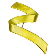 Load image into Gallery viewer, Vintage matte gold tone modernist designer brooch
