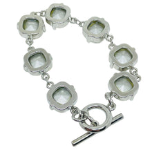 Load image into Gallery viewer, Vintage silver tone crystal designer bracelet
