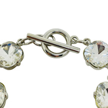 Load image into Gallery viewer, Vintage silver tone crystal designer bracelet
