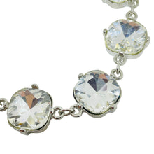 Load image into Gallery viewer, Vintage silver tone crystal designer bracelet

