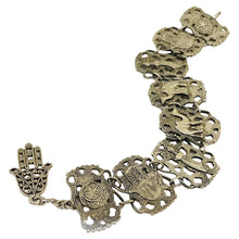 Load image into Gallery viewer, Vintage silver tone link bracelet
