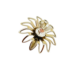 Load image into Gallery viewer, Vintage silver tone rhinestone designer brooch
