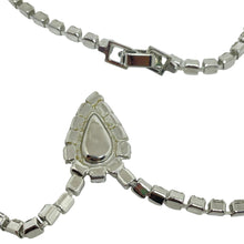 Load image into Gallery viewer, Vintage silver tone rhinestones designer necklace
