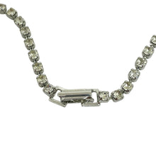 Load image into Gallery viewer, Vintage silver tone rhinestones designer necklace

