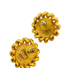 Load image into Gallery viewer, Vtg CHRISTIAN DIOR gold pearl earrings designer runway
