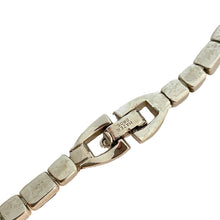 Load image into Gallery viewer, Vtg MAZER Bros. signed silver rhinestone designer necklace
