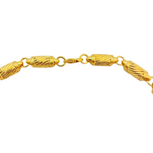 Load image into Gallery viewer, Vtg gold link chain necklace designer runway
