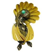 Load image into Gallery viewer, WELLS 12k gold filled little duck designer brooch
