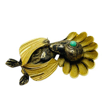 Load image into Gallery viewer, WELLS 12k gold filled little duck designer brooch
