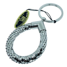 Load image into Gallery viewer, WHITING &amp; DAVIS signed vintage silver tone designer key chain
