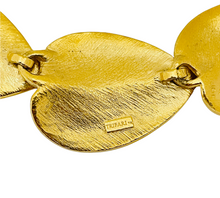 Load image into Gallery viewer, Vintage TRIFARI gold leaf modernist designer runway necklace
