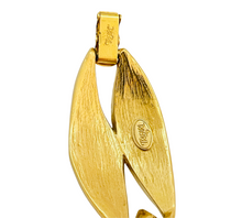 Load image into Gallery viewer, Vintage MONET gold enamel designer runway bracelet earrings set
