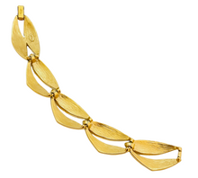 Load image into Gallery viewer, Vintage MONET gold enamel designer runway bracelet earrings set
